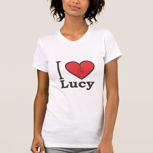 I Liebe Lucy T-Shirt (Vorderseite)