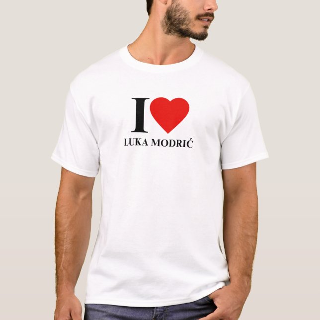 I Liebe Luka Modrić Fan T - Shirt (Vorderseite)