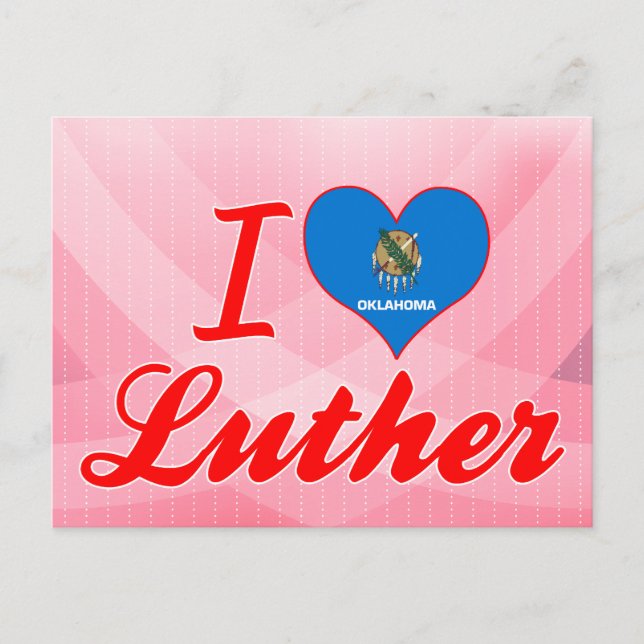 I Liebe Luther, Oklahoma Postkarte (Vorderseite)
