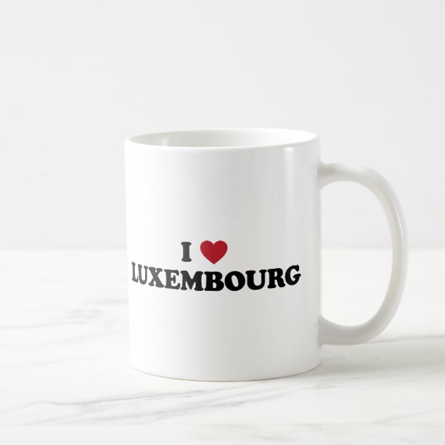 I Liebe Luxemburg Kaffeetasse (Rechts)