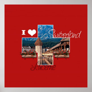 I Liebe Luzern, Schweiz - Poster