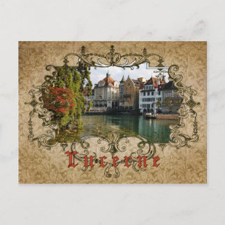 I Liebe Luzern - Vintage Postkarte