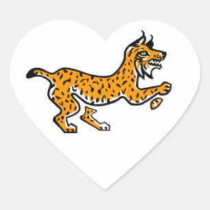 I Liebe LYNXES - Wildtiere - Natur Herz-Aufkleber