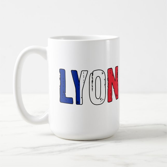 I Liebe Lyon Frankreich Kaffeetasse (Links)
