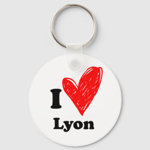 I Liebe Lyon Schlüsselanhänger
