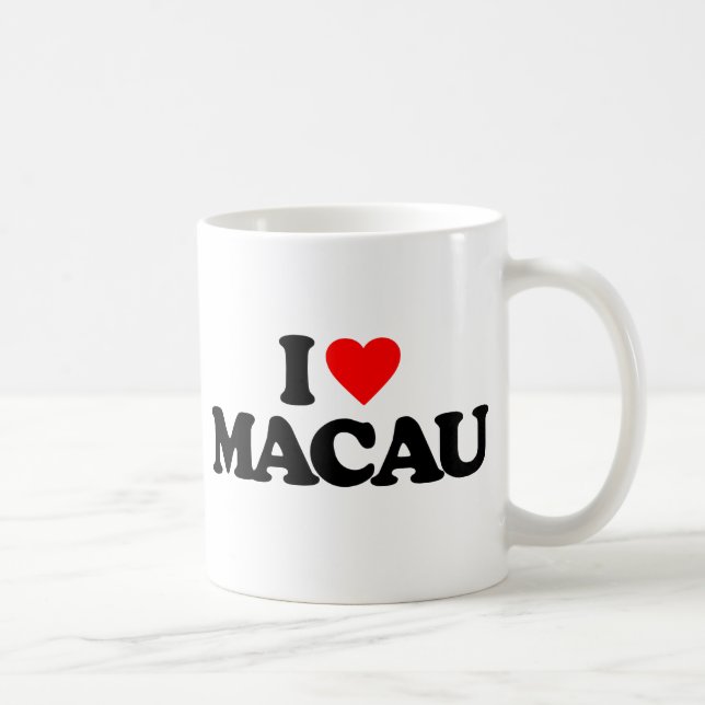I LIEBE MACAO KAFFEETASSE (Rechts)