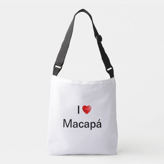 I Liebe Macapá Tragetaschen Mit Langen Trägern (Vorderseite)