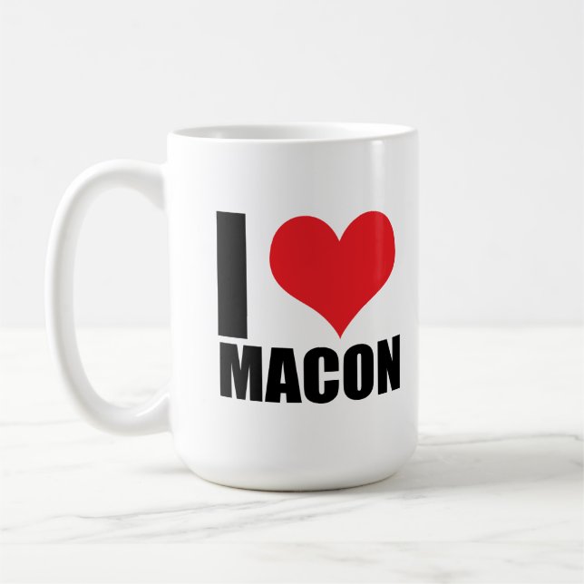 I Liebe Macon Kaffeetasse (Links)