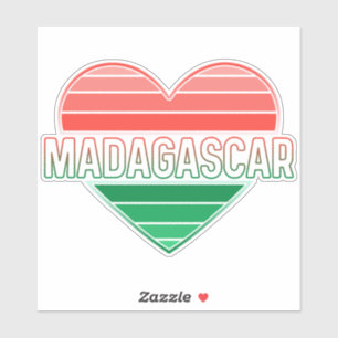 I Liebe Madagaskar, Madagaskar, Madagaskar Aufkleber
