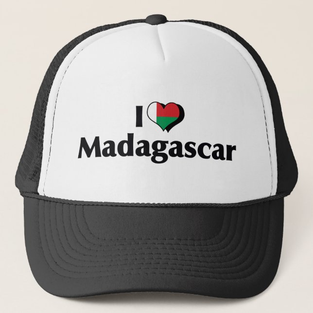 I Liebe Madagaskar Truckerkappe (Vorderseite)
