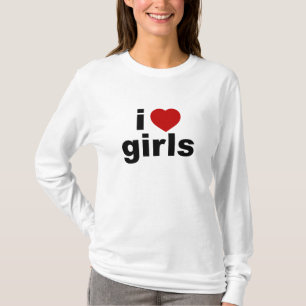 I Liebe-Mädchen OM Hoody lange Hülse (angepasst)