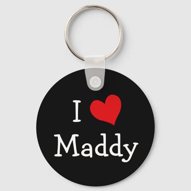 I Liebe Maddy Schlüsselanhänger (Vorderseite)