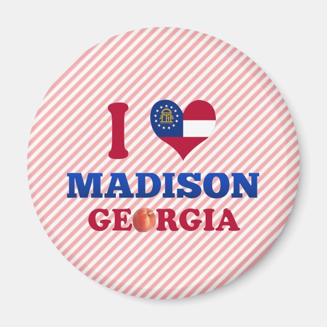 I Liebe Madison, Georgien Magnet (Vorne)