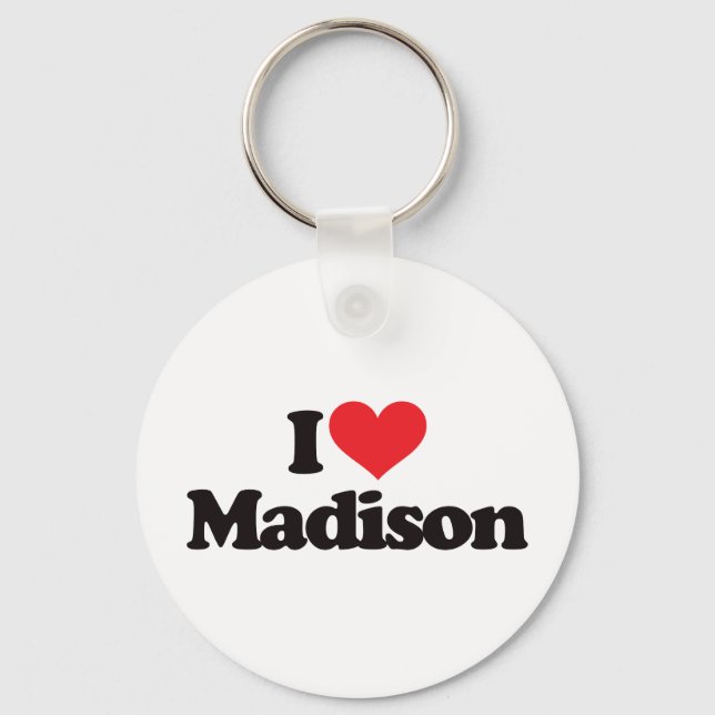 I Liebe Madison Schlüsselanhänger (Vorderseite)