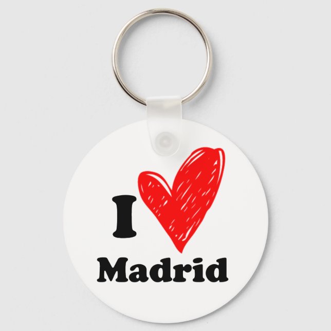I Liebe Madrid Schlüsselanhänger (Vorderseite)