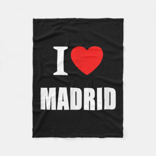 I Liebe Madrid Spanien Espana Sonnenschein Spanien Fleecedecke