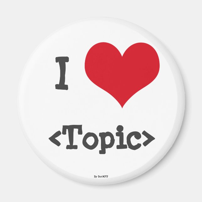 I Liebe ___ Magnet (Vorne)