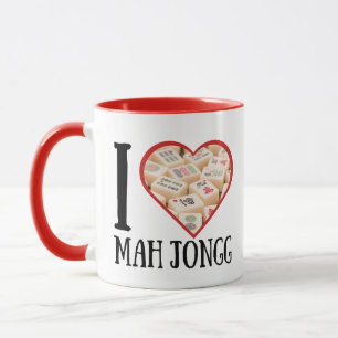 I Liebe Mah Jongg Tasse