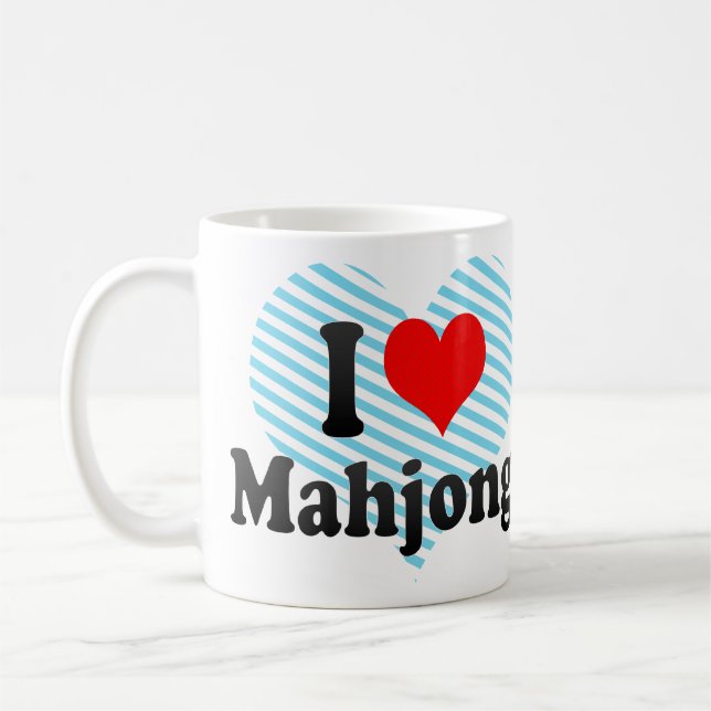 I Liebe Mahjong Kaffeetasse (Links)