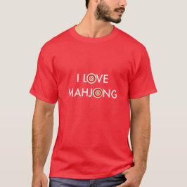I Liebe Mahjong-Wheel ersetzt O T-Shirt