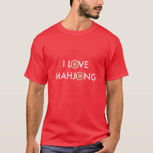 I Liebe Mahjong-Wheel ersetzt O T-Shirt