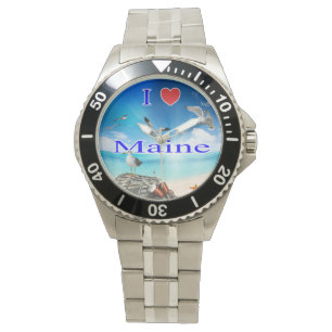 I Liebe Maine Armbanduhr
