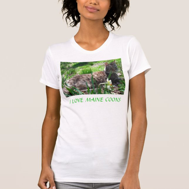I LIEBE MAINE COONS T-Shirt (Vorderseite)