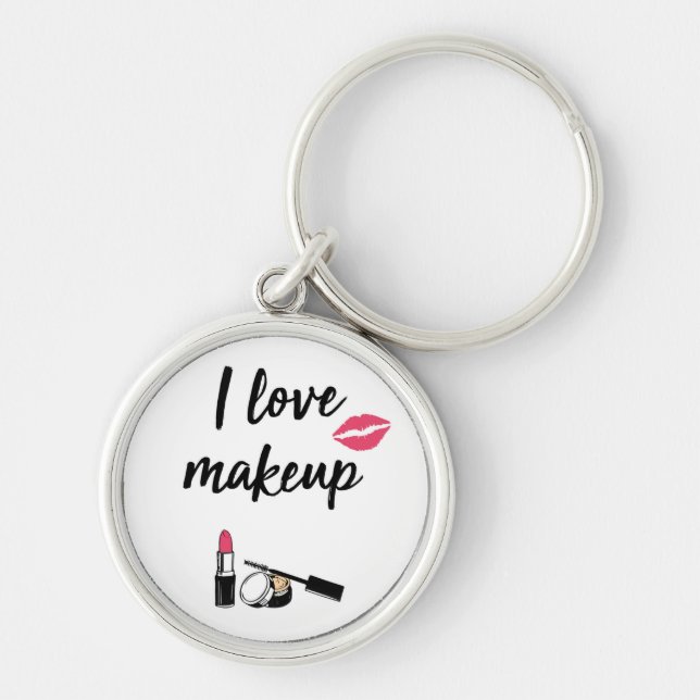 I Liebe-Make-up Schlüsselanhänger (Vorne)