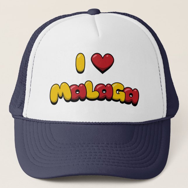 I Liebe Malaga Truckerkappe (Vorderseite)