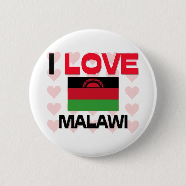 I Liebe Malawi Button (Vorderseite)