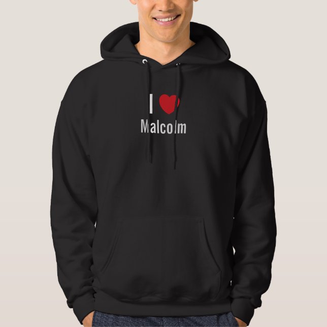 I Liebe Malcolm Hoodie (Vorderseite)