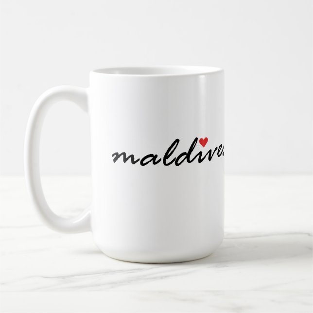 I Liebe Malediven Kaffeetasse (Links)