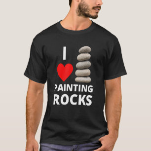 I Liebe Malen von Rocks Herz Rock Stack Kindness P T-Shirt