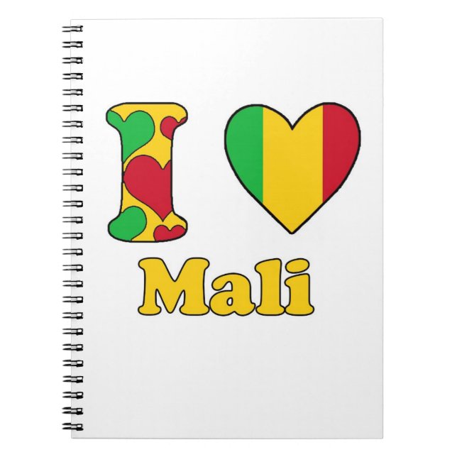 I Liebe Mali Notizblock (Vorderseite)