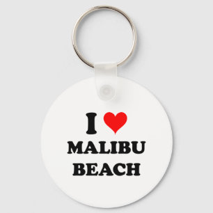 I Liebe-Malibu-Strand Kalifornien Schlüsselanhänger