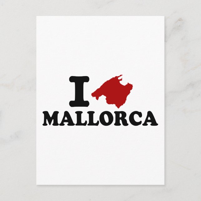I Liebe Mallorca Postkarte (Vorderseite)