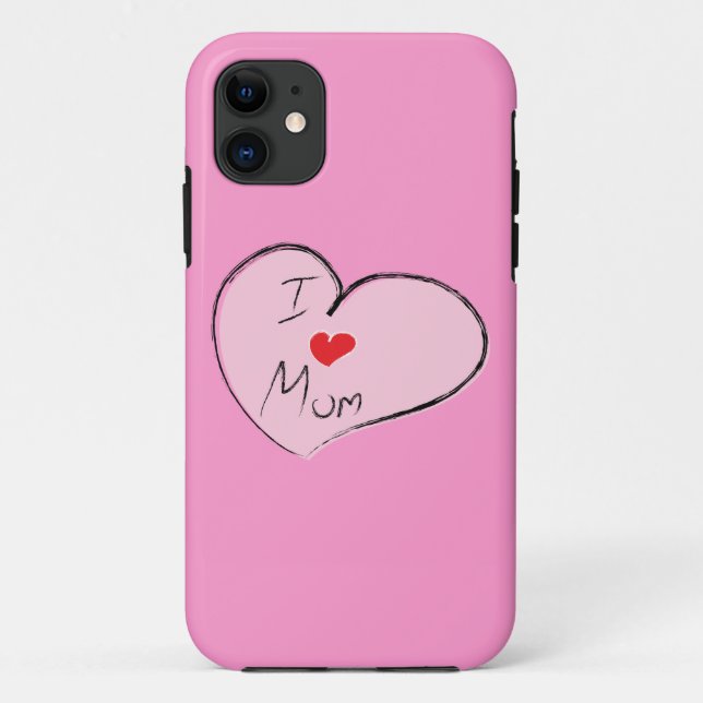 I LIEBE MAMA Case-Mate iPhone HÜLLE (Rückseite)