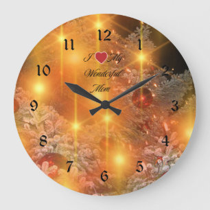 I Liebe Mama, Goldene Weihnachten, Große Wanduhr