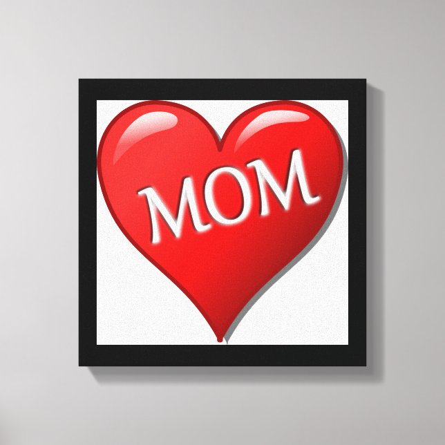 I LIEBE MAMA LEINWANDDRUCK (Vorderseite)