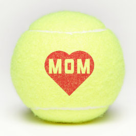 I Liebe Mama Rotes Herz Tennisbälle
