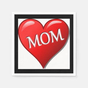 I LIEBE MAMA SERVIETTE