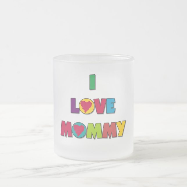 I Liebe-Mama-T - Shirts und Geschenke Mattglastasse (Mittel)