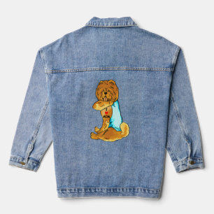 I Liebe Mama Tattoo Chow Mama Hunde Frauen Jeansjacke