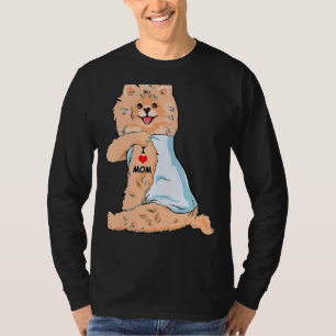 I Liebe Mama Tattoo German Spitz Mama Dog Mutter D T-Shirt