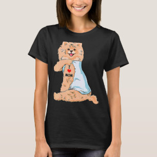 I Liebe Mama Tattoo German Spitz Mama Dog Mutter D T-Shirt