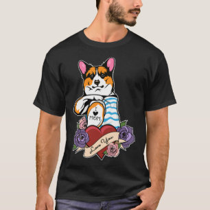 I Liebe Mama Tattoo I Welsh Corgi Mama T-Shirt