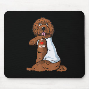 I Liebe Mama Tattoo Labradoodle Mama Hund Lover Fr Mousepad