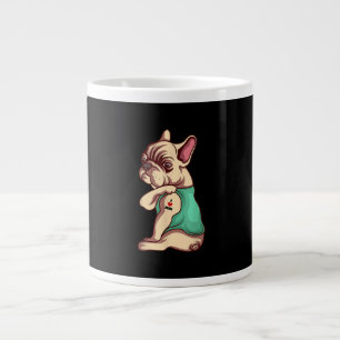 I Liebe Mama Tattoo Lover Funny French Bulldog Ges Jumbo-Tasse