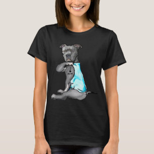 I Liebe Mama Tattoo Pitbull Hund Lover Frauen Gesc T-Shirt