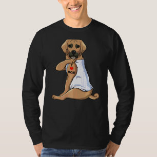 I Liebe Mama Tattoo Puggle Mama Hunde Frauen T-Shirt
